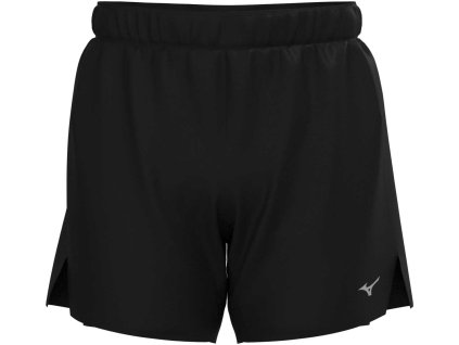 Pánské sportovní šortky Mizuno Core 5.5 Inches 2in1 Short(M) / Black (Velikost L)