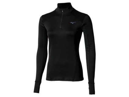 Dámská sportovní mikina Mizuno Active Warm HZ LS(W) / Black (Velikost L)