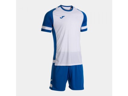 Pánská/Chlapecká sportovní souprava JOMA LIDER SET WHITE ROYAL BLUE (Velikost 2XL, Barva WHITE-ROYAL)