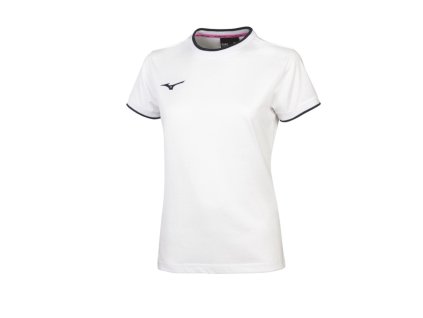 Mizuno Tee/White/Navy/XXL (Velikost XXL)