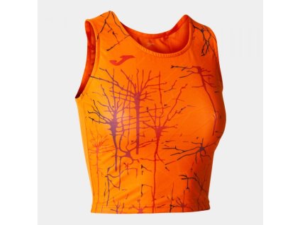 Dámský/Dívčí sportovní top JOMA ELITE IX TOP ORANGE (Velikost L, Barva ORANGE)