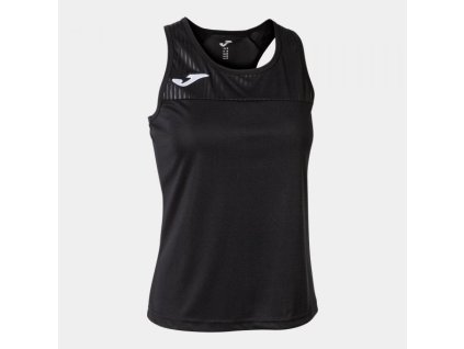 Dámské/Dívčí sportovní tílko JOMA MONTREAL TANK TOP BLACK (Velikost 12 (2XS), Barva BLACK)