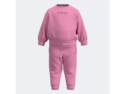 Dětská sportovní tepláková souprava JOMA FANTASY KIDS TRACKSUIT PINK (Velikost 4 (6XS), Barva PINK)
