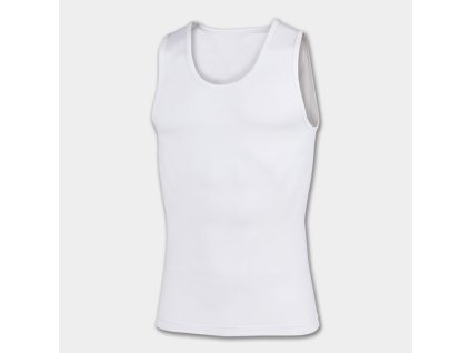 Sportovní spodní tričko JOMA SLEEVELESS T-SHIRTBRAMA WHITE (Barva WHITE, Velikost S-M)