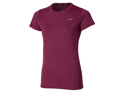 Dámské sportovní tričko Mizuno Impulse Core Tee(W) / Dark purple (Velikost L)