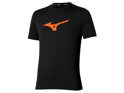 Pánské sportovní tričko Mizuno Core Runbird SS Tee(M) / Black (Velikost M)