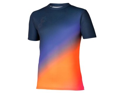 Pánské sportovní tričko Mizuno Summer pack QD Tee(M) / Yuuyake (Velikost L)