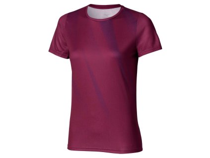 Dámské sportovní tričko Mizuno Core Graphic tee(W) / Dark purple (Velikost L)