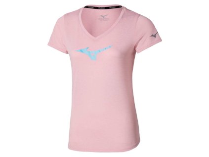 Dámské sportovní tričko Mizuno Core Runbird Tee(W) / Bleached Mauve (Velikost L)