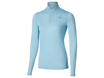 Dámské sportovní tričko Mizuno Core Impulse HZ LS Tee(W) / Nantucket Breeze (Velikost L)
