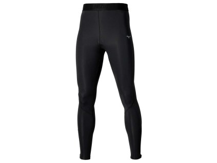 Pánské sportovní legíny Mizuno Core Impulse Long Tight(M) / Black (Velikost L)