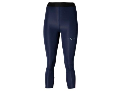 Dámské sportovn legíny Mizuno Core Impulse 3/4 tight(W) / Baritone Blue (Velikost L)