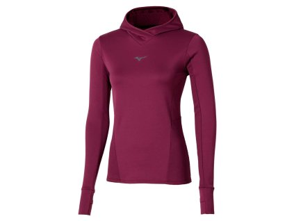 Dámská sportovní mikina Mizuno Active Warm Hdd LS(W) / Dark purple (Velikost L)