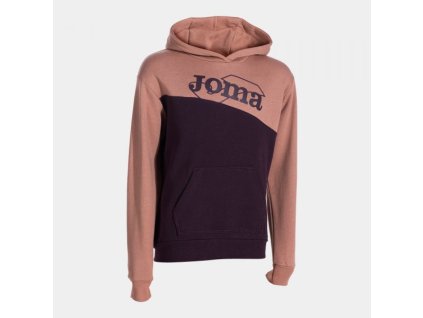 Dětská mikina JOMA PARK HOODIE LIGHT BROWN BURGUNDY (Velikost 12 (2XS), Barva CAMEL)