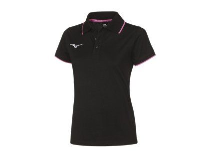 Mizuno Polo/Black/Pink Fluo (Velikost S)