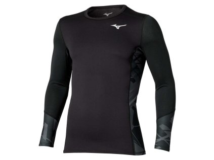 Pánské termo triko Mizuno Virtual Body G5 Crew neck(M) / Black (Velikost L)