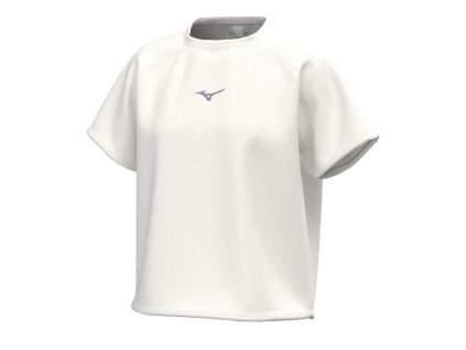 Dámské sportovní tričko Mizuno Athletics Graphic T-shirt(W) / Snow White (Velikost L)