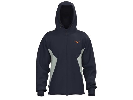 Pánská sportovní bunda Mizuno Athletics Sweat Jacket(M) / Baritone Blue/Mercury (Velikost L)