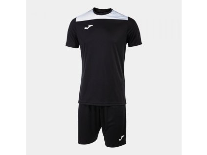 Pánská/Chlapecká fotbalová souprava JOMA PHOENIX II SET BLACK WHITE (Velikost 4 (6XS), Barva BLACK-WHITE)