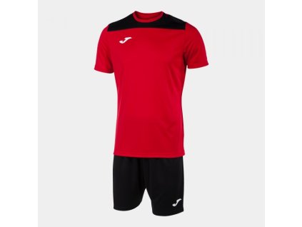 Pánská/Chlapecká fotbalová souprava JOMA PHOENIX II SET RED BLACK (Velikost 2XL, Barva RED-BLACK)