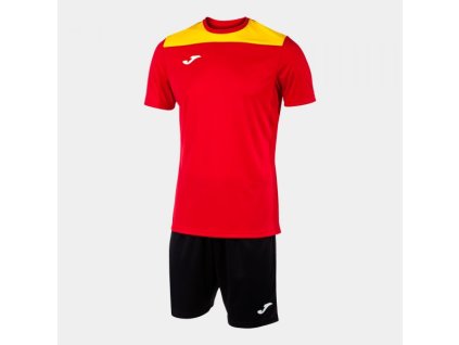 Pánská/Chlapecká fotbalová souprava JOMA PHOENIX II SET RED YELLOW BLACK (Velikost 3XL, Barva RED-YELLOW-BLACK)