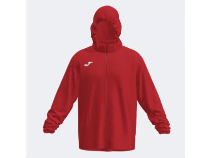 Unisex sportovní bunda JOMA IRIS RAINCOAT RED (Velikost 4 (6XS), Barva RED)