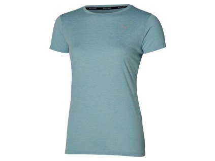 Dámské sportovní tričko Mizuno Impulse Core Tee(W) / Cloud Blue (Velikost L)