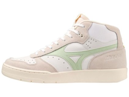 Unisex vycházková obuv Mizuno CITY WIND MID / Wht/SmokeGrn/WhtSand (Velikost 37.0/4.5)