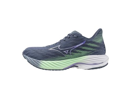 Dámská běžecká obuv Mizuno WAVE RIDER 28(W) / Citadel/White/Neo Mint (Velikost 37.0/4.5)