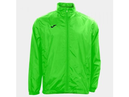 Pánská/Chlapecká sportovní bunda JOMA RAINJACKET IRIS GREEN FLUOR (Barva FLUOR GREEN, Velikost 152)