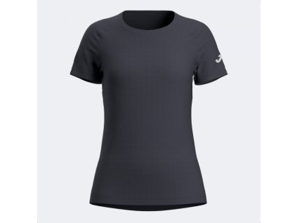 Dámské sportovní tričko JOMA R-NIGHT SHORT SLEEVE T-SHIRT DARK GRAY (Velikost L, Barva ANTHRACITE)