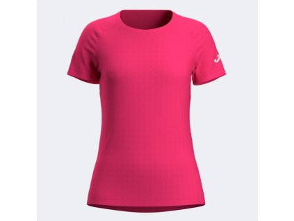 Dámské sportovní tričko JOMA R-NIGHT SHORT SLEEVE T-SHIRT FUCHSIA (Velikost L, Barva FUCHSIA)