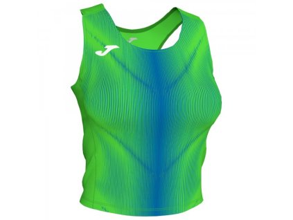 Dámský/Dívčí sportovní top JOMA OLIMPIA TOP FLUOR GREEN-ROYAL (Velikost 152, Barva GREEN)