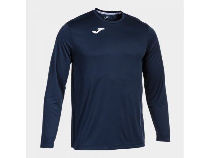 Pánské/Chlapecké sportovní tričko JOMA L/S T-SHIRT COMBI NAVY BLUE (Barva NAVY, Velikost 2XL-3XL)