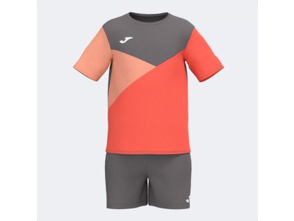 Dětská sportovní souprava JOMA KIDS CAMP SET CORAL GREY (Velikost 4 (6XS), Barva CORAL)