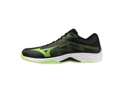 Unisex volejbalová obuv Mizuno LIGHTNING SELECT(U) / Black/Jasmine Green (Velikost 38.0/5.0)
