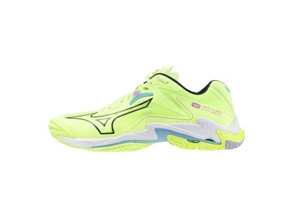 Unisex volejbalová obuv Mizuno WAVE LIGHTNING Z8 / MIZUNO Neo Lime/Black/Splish Splash (Velikost 50.0/14.0)