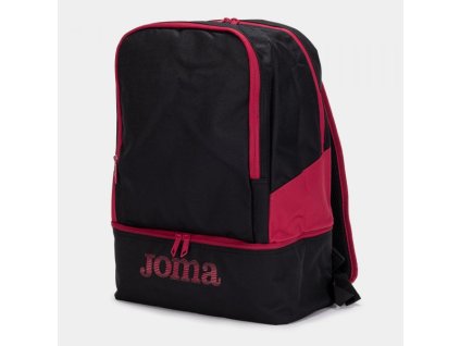 Sportovní batoh JOMA ESTADIO III BACKPACK BLACK RED (Velikost S, Barva BLACK-RED)