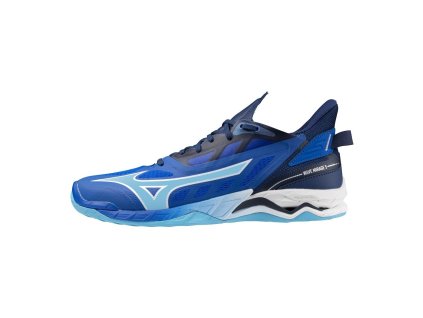 Pánská volejbalová obuv Mizuno WAVE MIRAGE 5 / Mugen Blue/White/Estate Blue (Velikost 50.0/14.0)