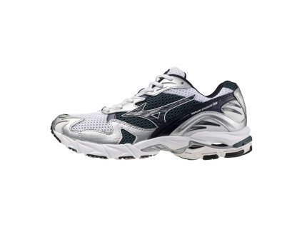 Unisex vycházková obuv Mizuno WAVE RIDER 10 / White/Baritone Blue/Deep Teal (Velikost 38.0/5.0)