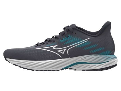 Pánská běžecká obuv Mizuno WAVE INSPIRE 21(M) / Odyssey Gray/White/Capri Breez (Velikost 44.0/9.5)