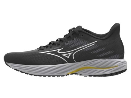 Dámská běžecká obuv Mizuno WAVE INSPIRE 21(W) / Black/White/Vibrant Yellow (Velikost 37.0/4.5)