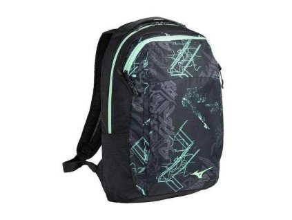 Sportovní batoh Mizuno Backpack WASO 20L(U) / Black/Mint / OS (Velikost OS)