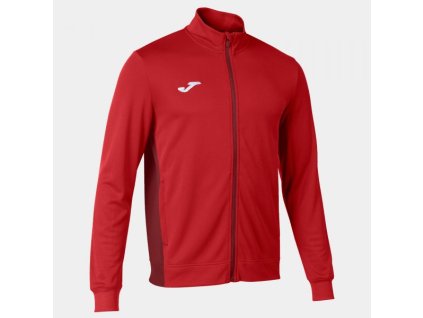 Pánská chlapecká sportovní mikina JOMA WINNER II FULL ZIP SWEATSHIRT RED (Velikost S, Barva RED)