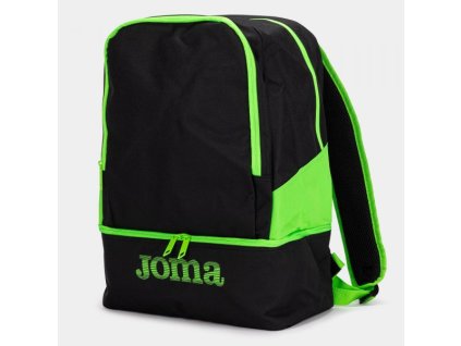 Sportovní batoh JOMA BACKPACK ESTADIO III BLACK-FLUOR GREEN (Velikost S, Barva NEGRO-VERDE FLUOR)