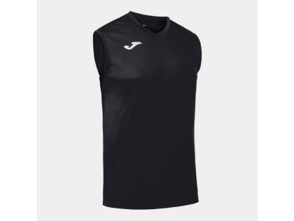 Pánské/Chlapecké sportovní tílko JOMA SLEEVELESS T-SHIRT COMBI BLACK (Barva BLACK, Velikost 152)