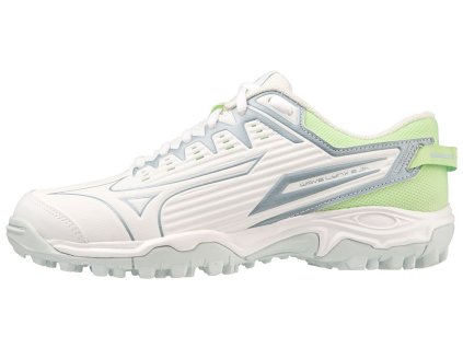 Dětská hokejová obuv Mizuno WAVE LYNX 2 Jr. / Whte/GRidge/PatinaGreen (Velikost 32.5/1.0)