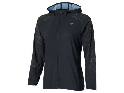 Dámská sportovní budna Mizuno Active Alpha Hooded Jacket / Black (Velikost L)