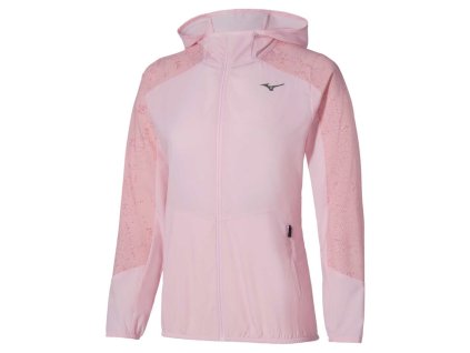 Dámská sportovní bunda Mizuno Active Alpha Hooded Jacket / Pinkesque (Velikost L)