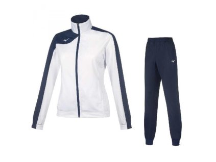 Wom Knit Tracksuit / White/Navy/S (Velikost S)